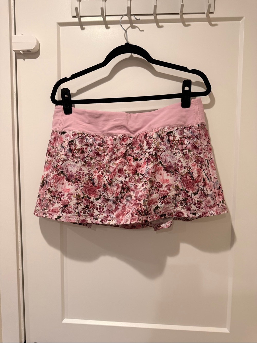 Lululemon Pink Floral Tennis Skort